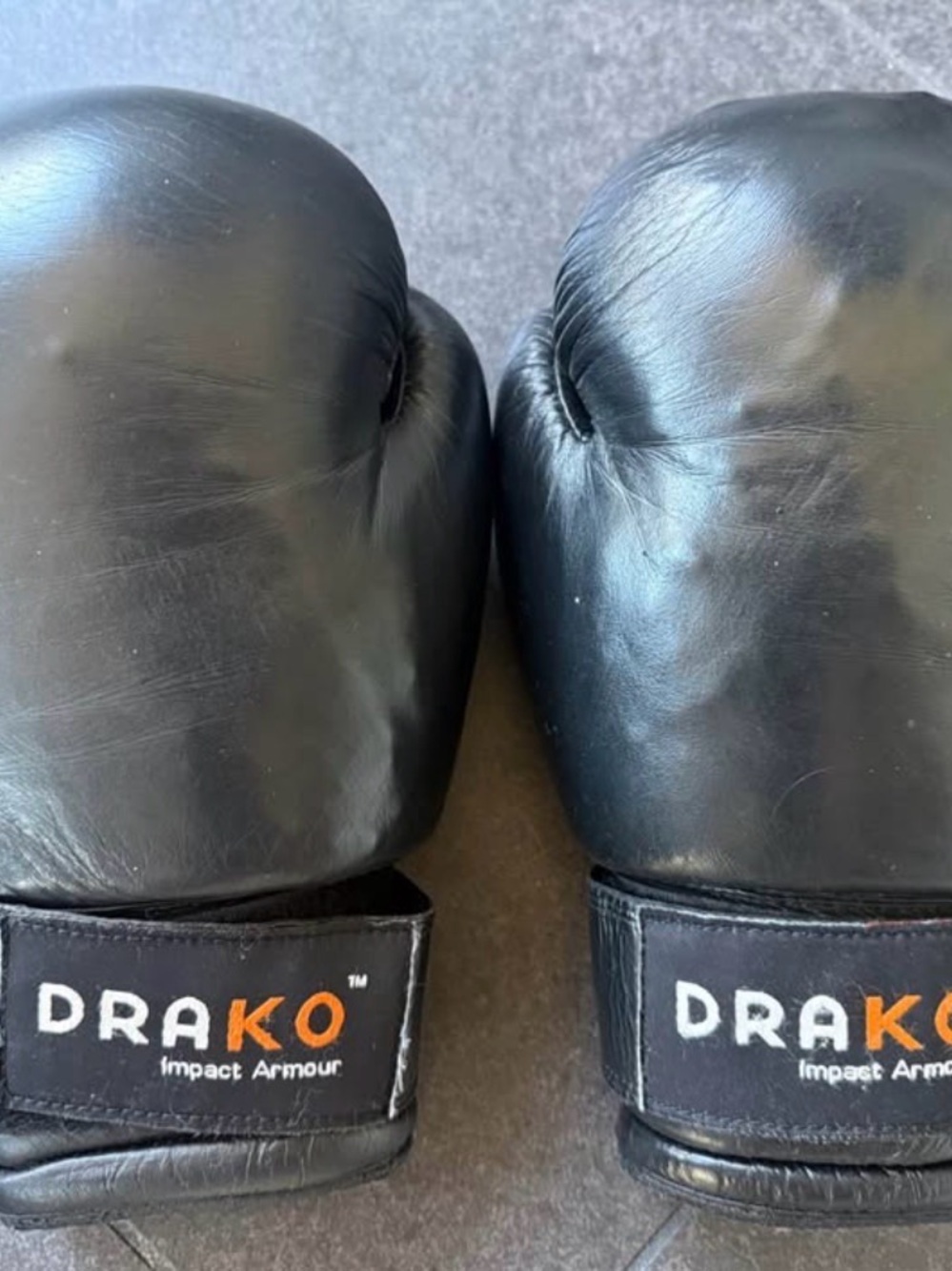 Drako Black Boxing Gloves for Men - Impact Armour
